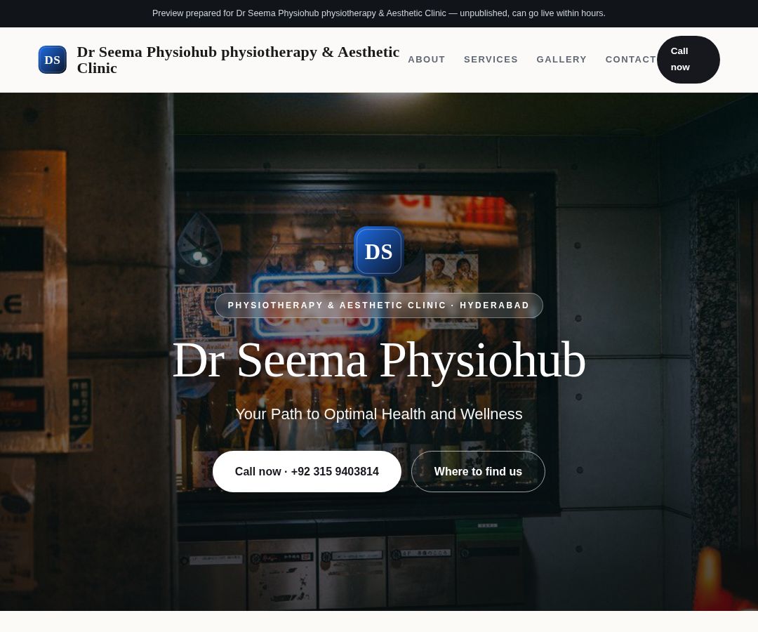 Dr Seema Physiohub physiotherapy & Aesthetic Clinic
