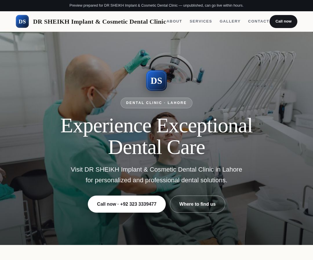DR SHEIKH Implant & Cosmetic Dental Clinic