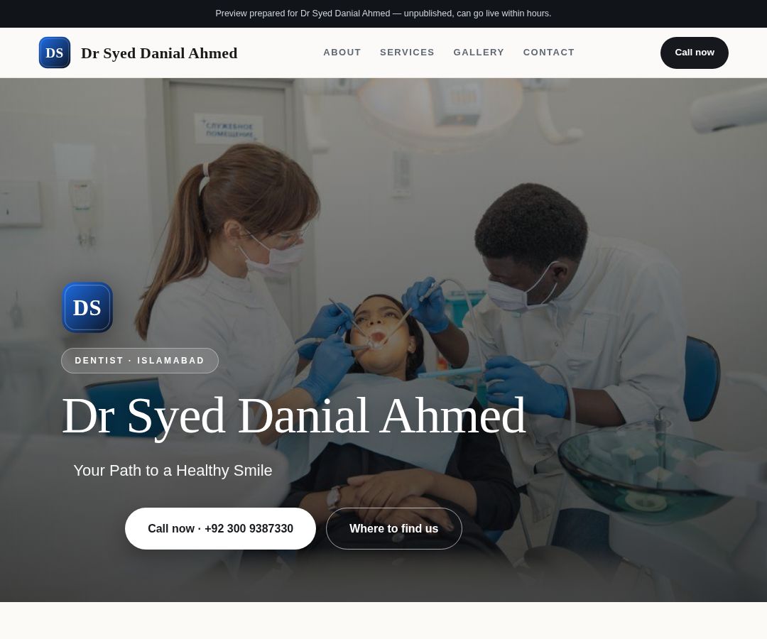 Dr Syed Danial Ahmed