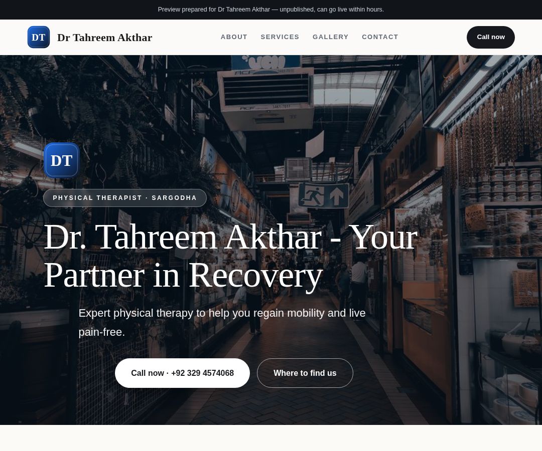 Dr Tahreem Akthar