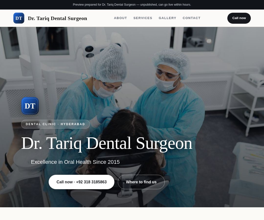 Dr. Tariq Dental Surgeon