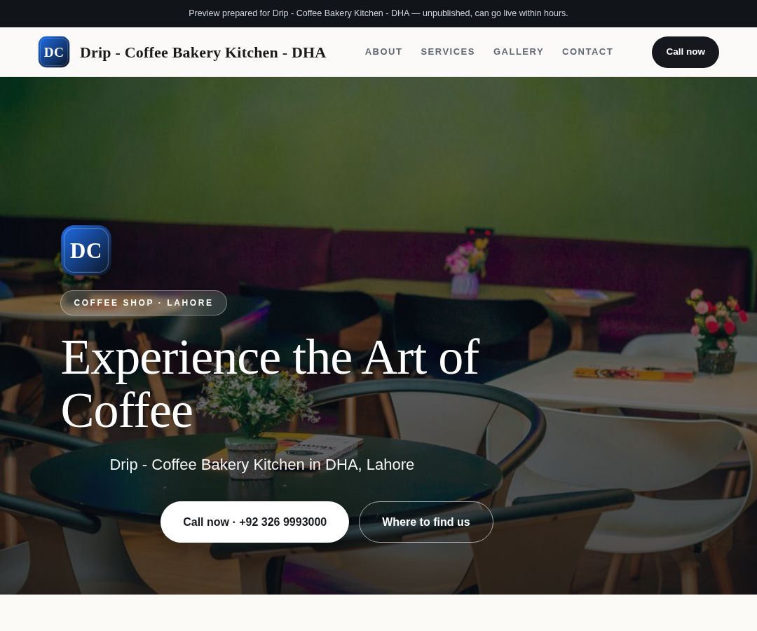 Drip - Coffee Bakery Kitchen - DHA