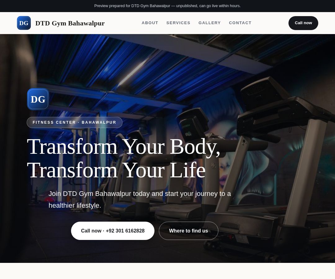DTD Gym Bahawalpur