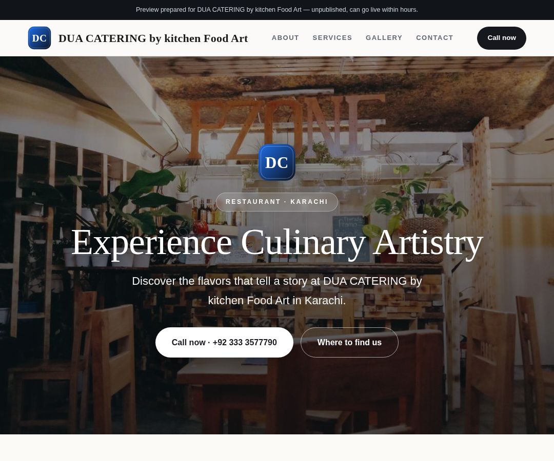 DUA CATERING by kitchen Food Art