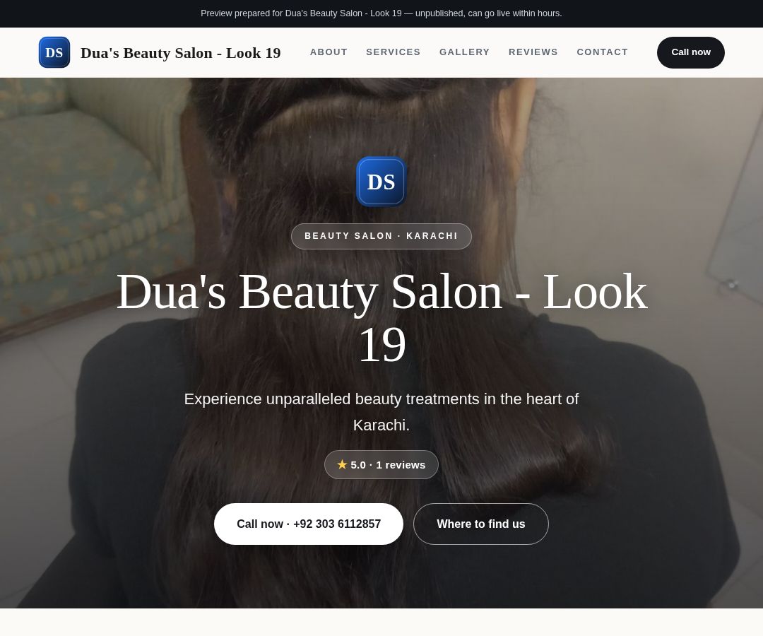 Dua's Beauty Salon - Look 19