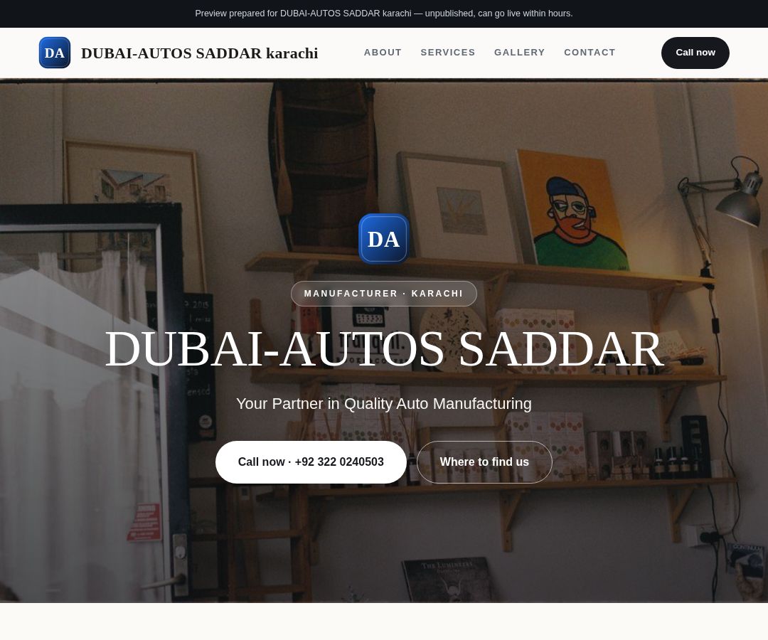 DUBAI-AUTOS SADDAR karachi