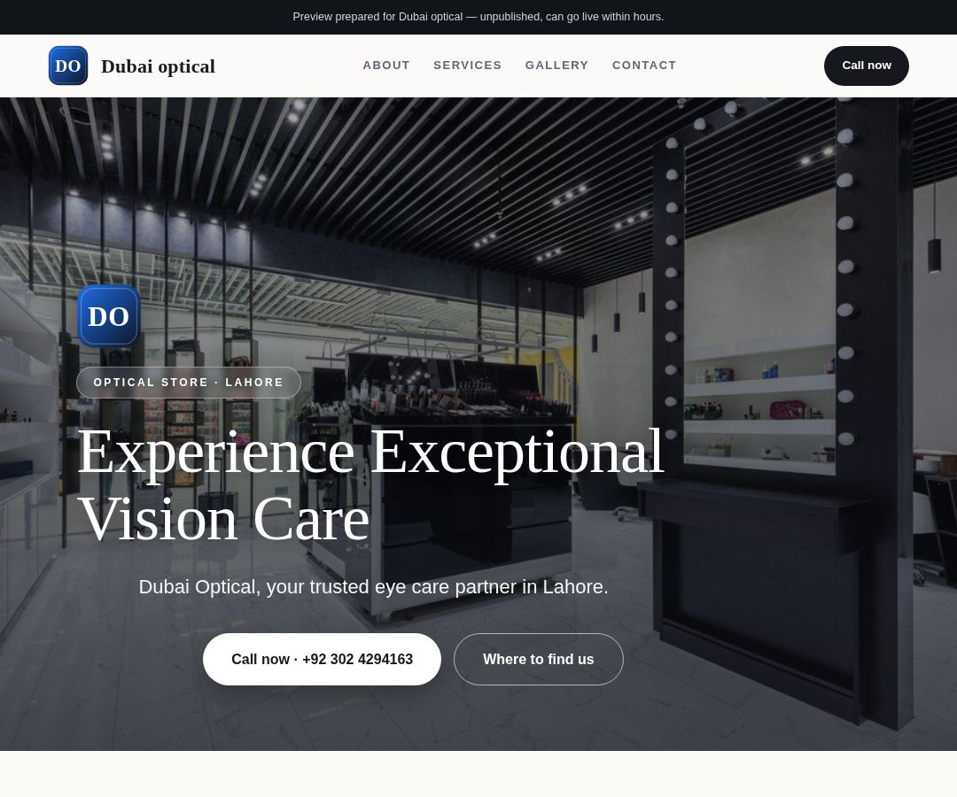 Dubai optical