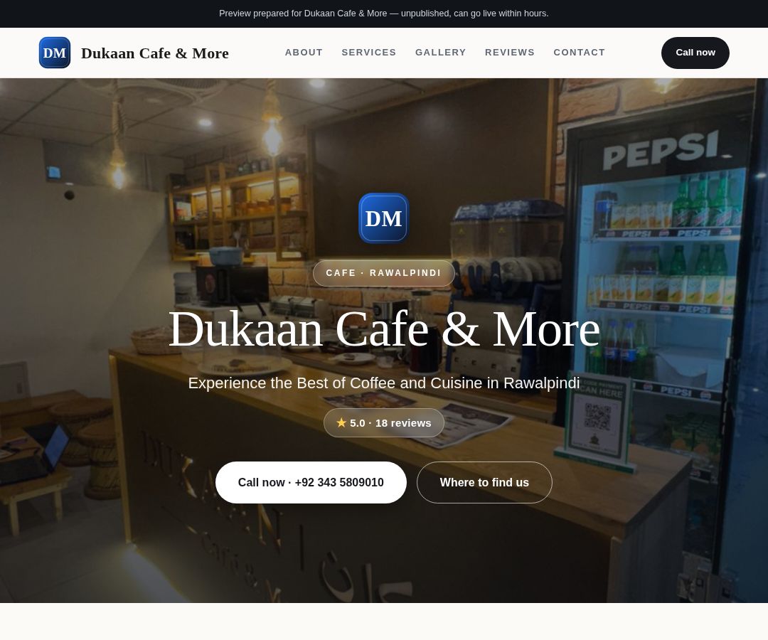 Dukaan Cafe & More
