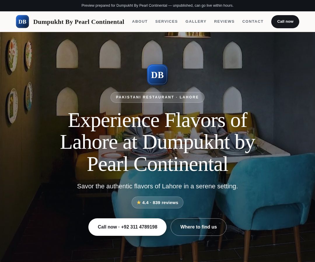 Dumpukht By Pearl Continental