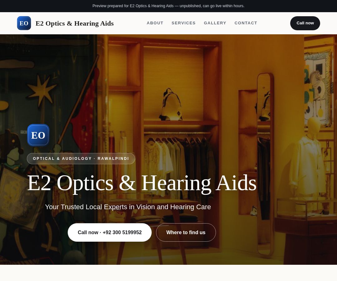 E2 Optics & Hearing Aids