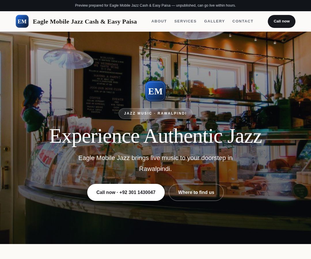Eagle Mobile Jazz Cash & Easy Paisa