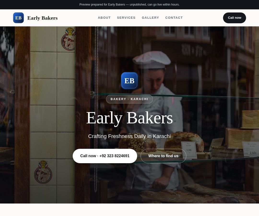 Early Bakers