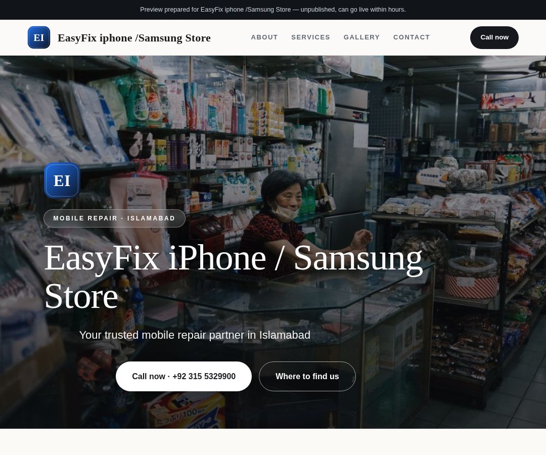 EasyFix iphone /Samsung Store