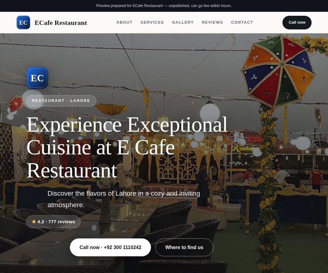 ECafe Restaurant