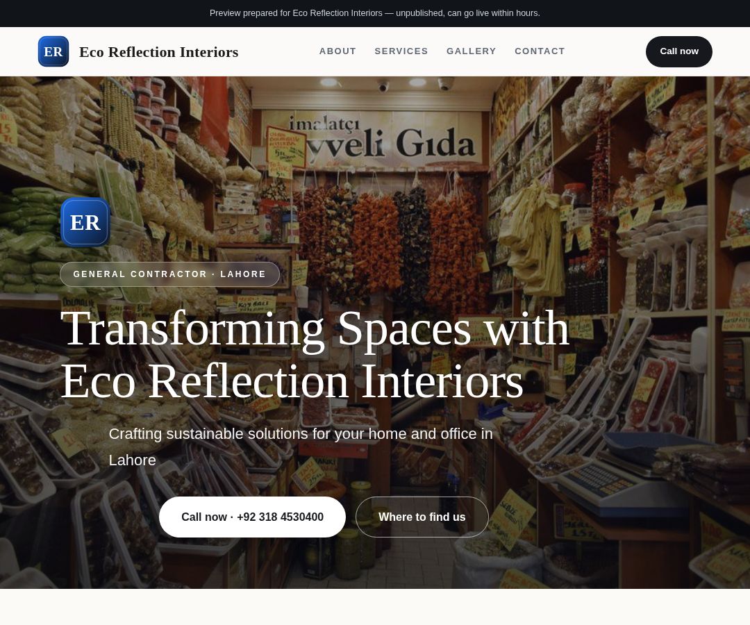 Eco Reflection Interiors