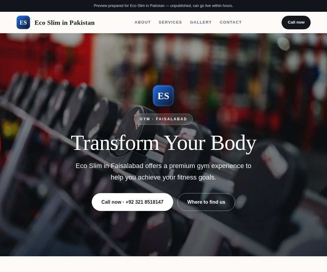 Eco Slim in Pakistan