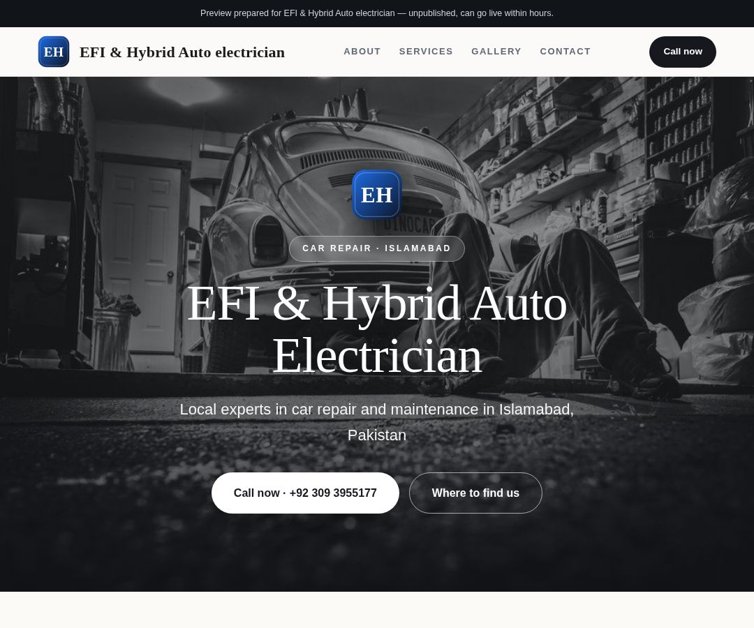 EFI & Hybrid Auto electrician