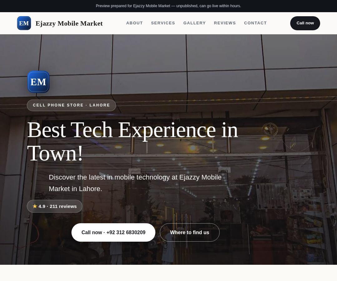 Ejazzy Mobile Market