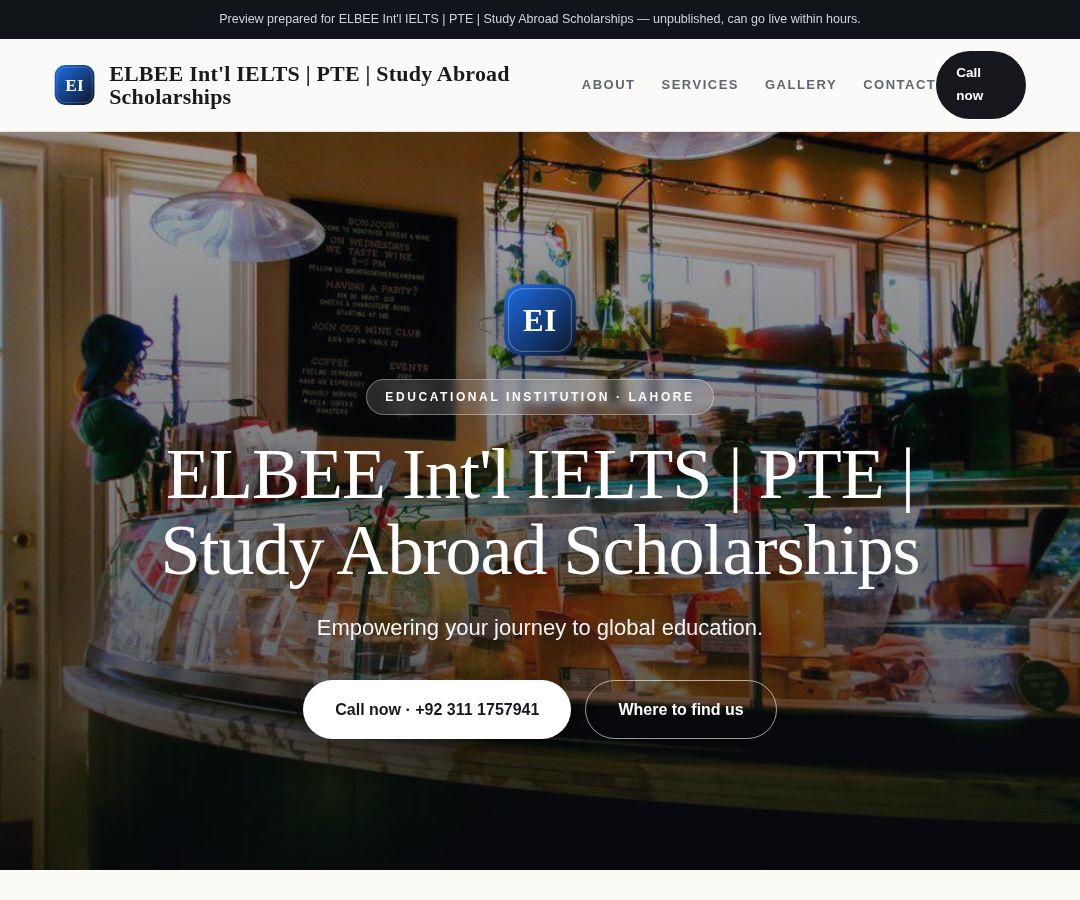 ELBEE Int'l IELTS | PTE | Study Abroad Scholarships
