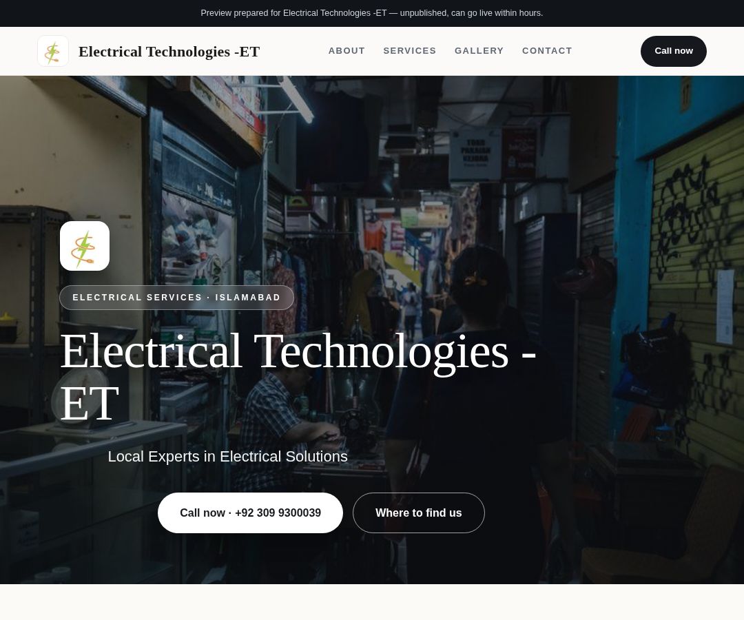Electrical Technologies -ET