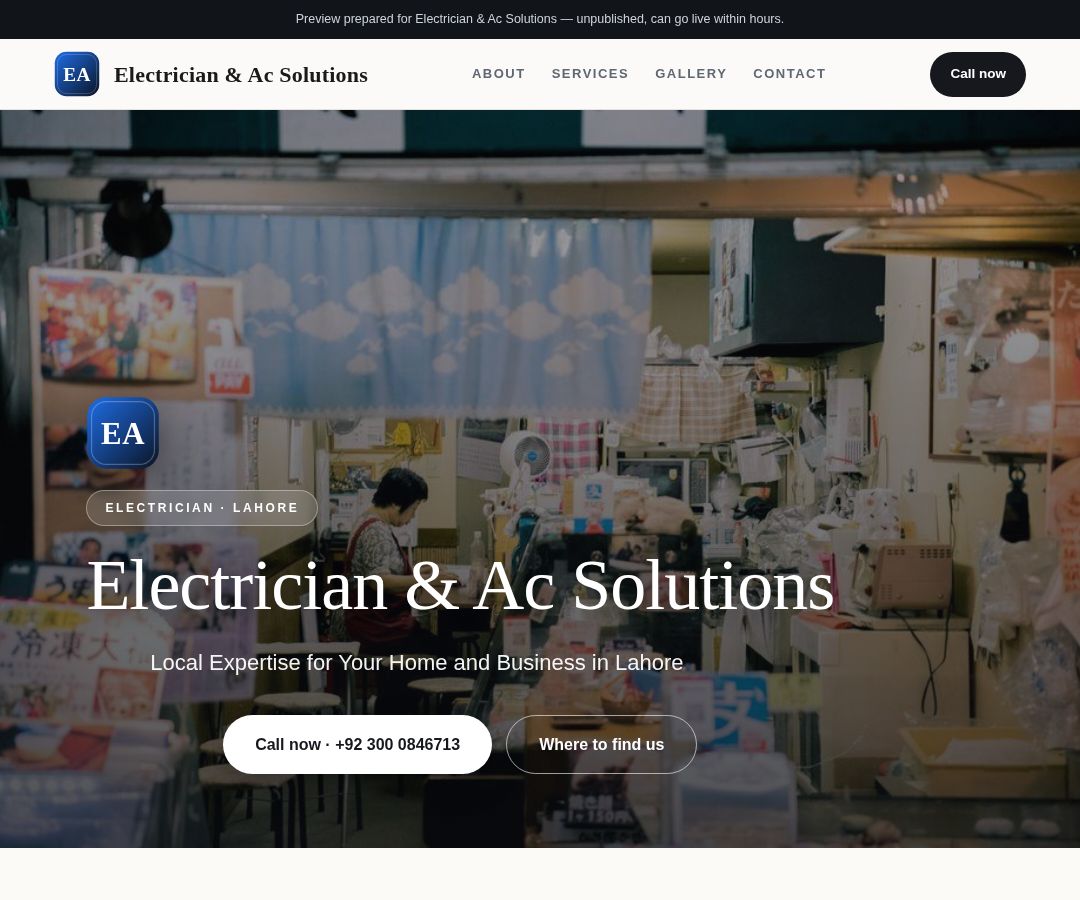 Electrician & Ac Solutions