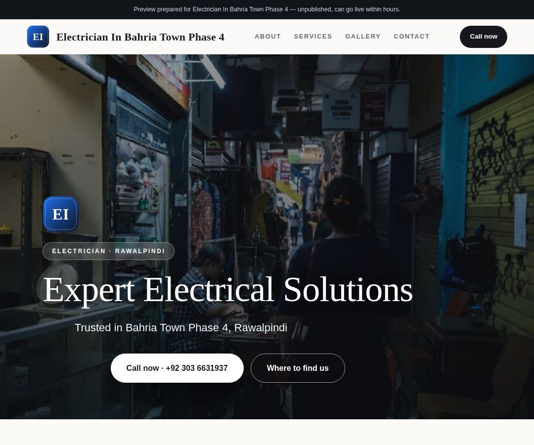 Electrician In Bahria Town Phase 4