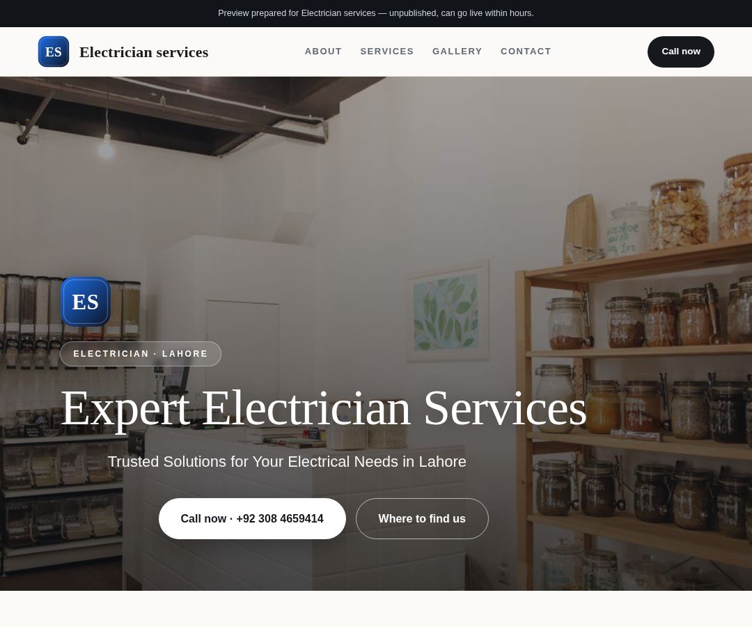 Electrician services