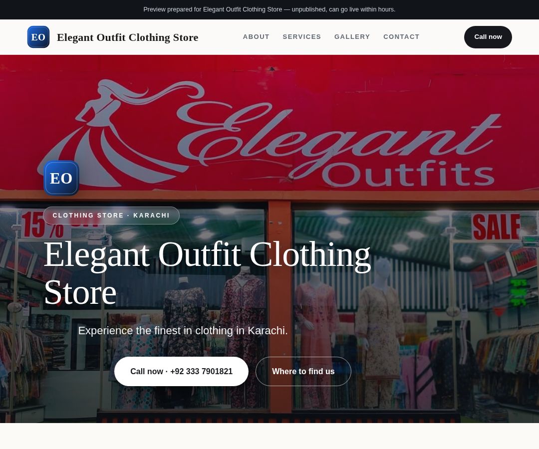 Elegant Outfit Clothing Store