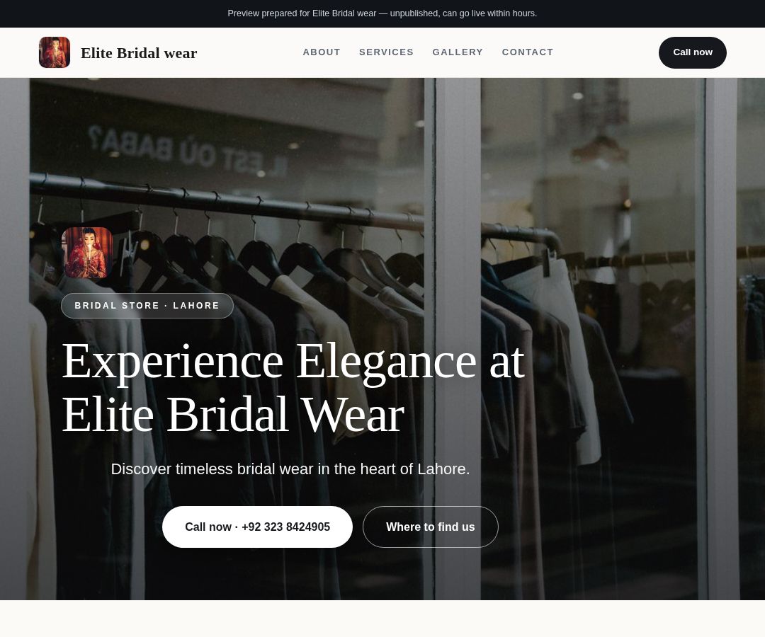 Elite Bridal wear
