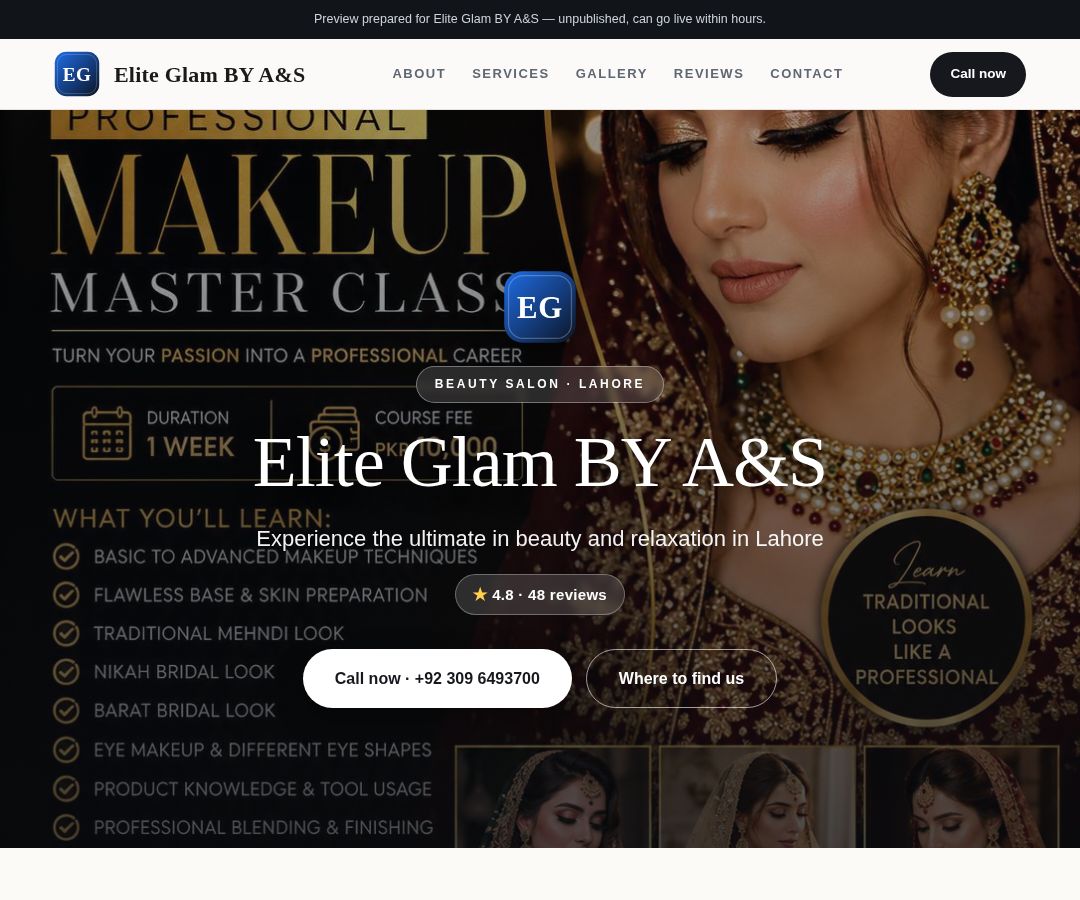 Elite Glam BY A&S