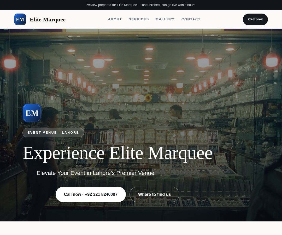 Elite Marquee