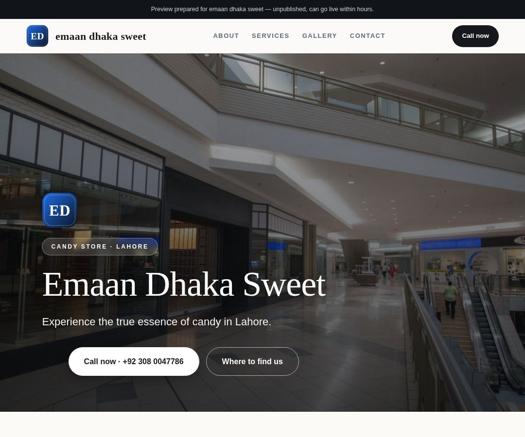 emaan dhaka sweet