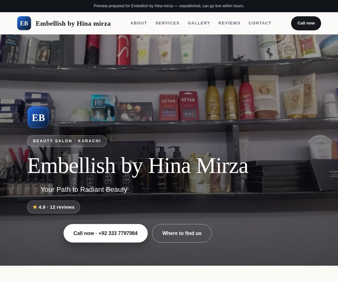 Embellish by Hina mirza