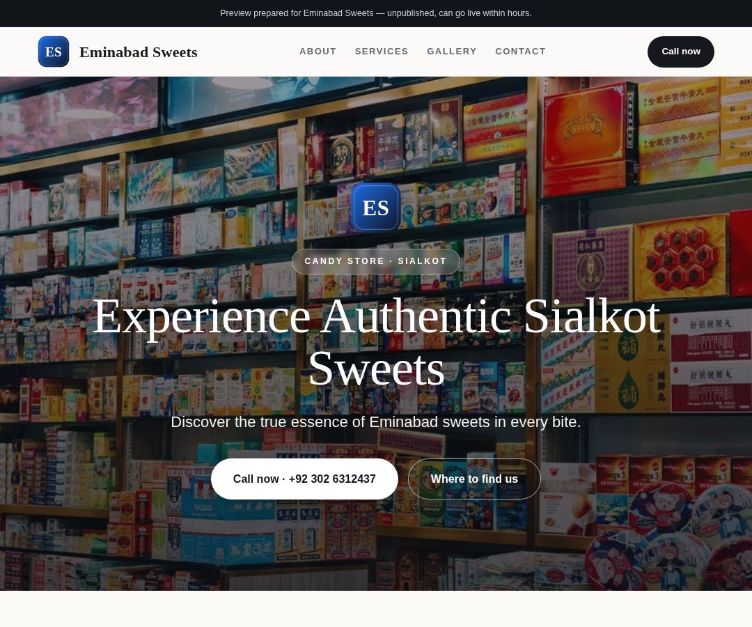 Eminabad Sweets
