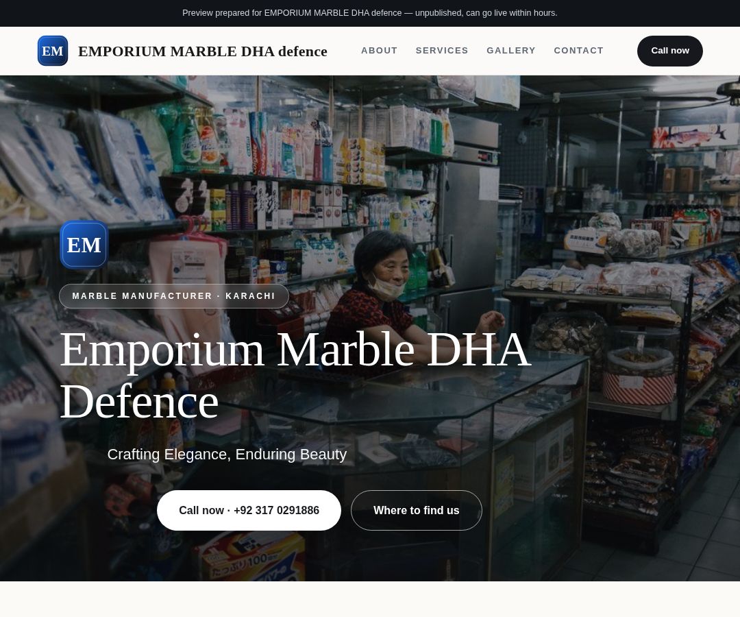 EMPORIUM MARBLE DHA defence