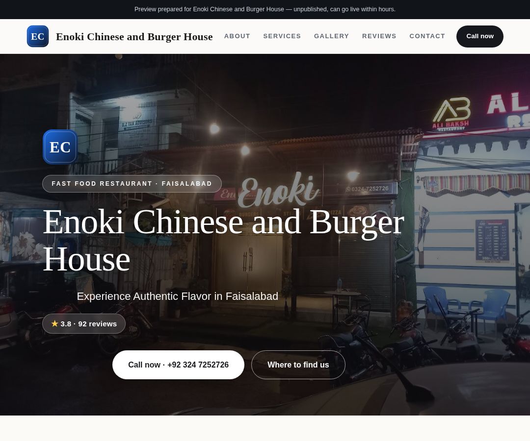 Enoki Chinese and Burger House