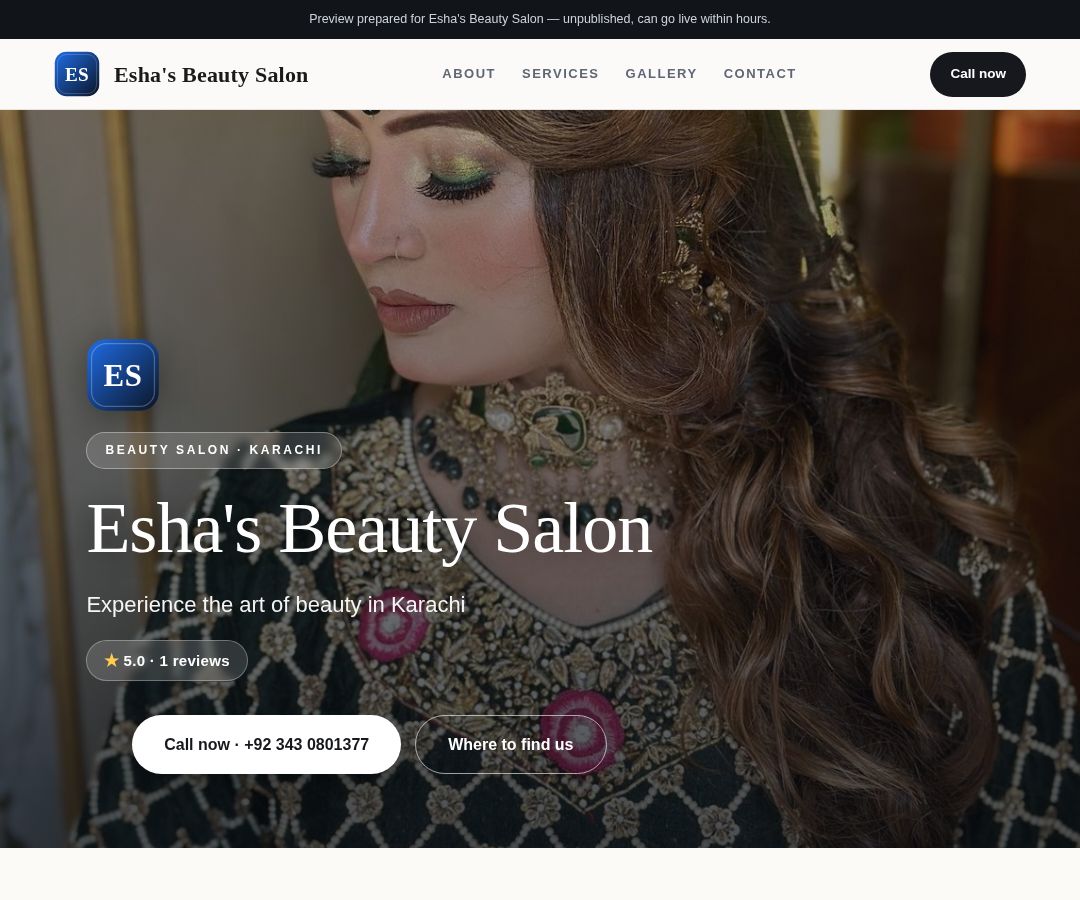 Esha's Beauty Salon