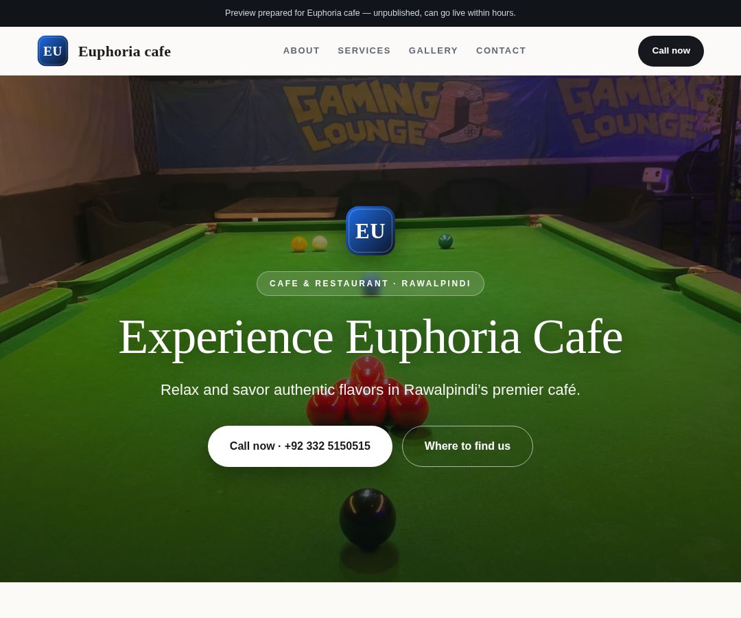 Euphoria cafe
