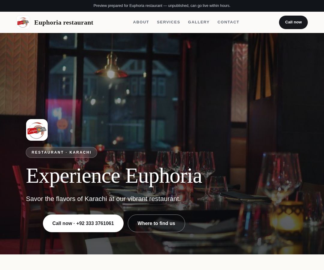 Euphoria restaurant