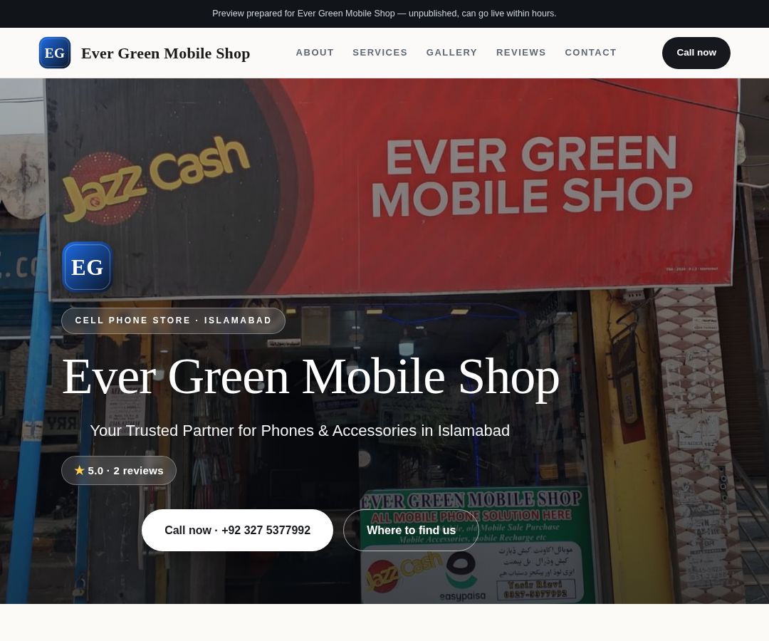 Ever Green Mobile Shop