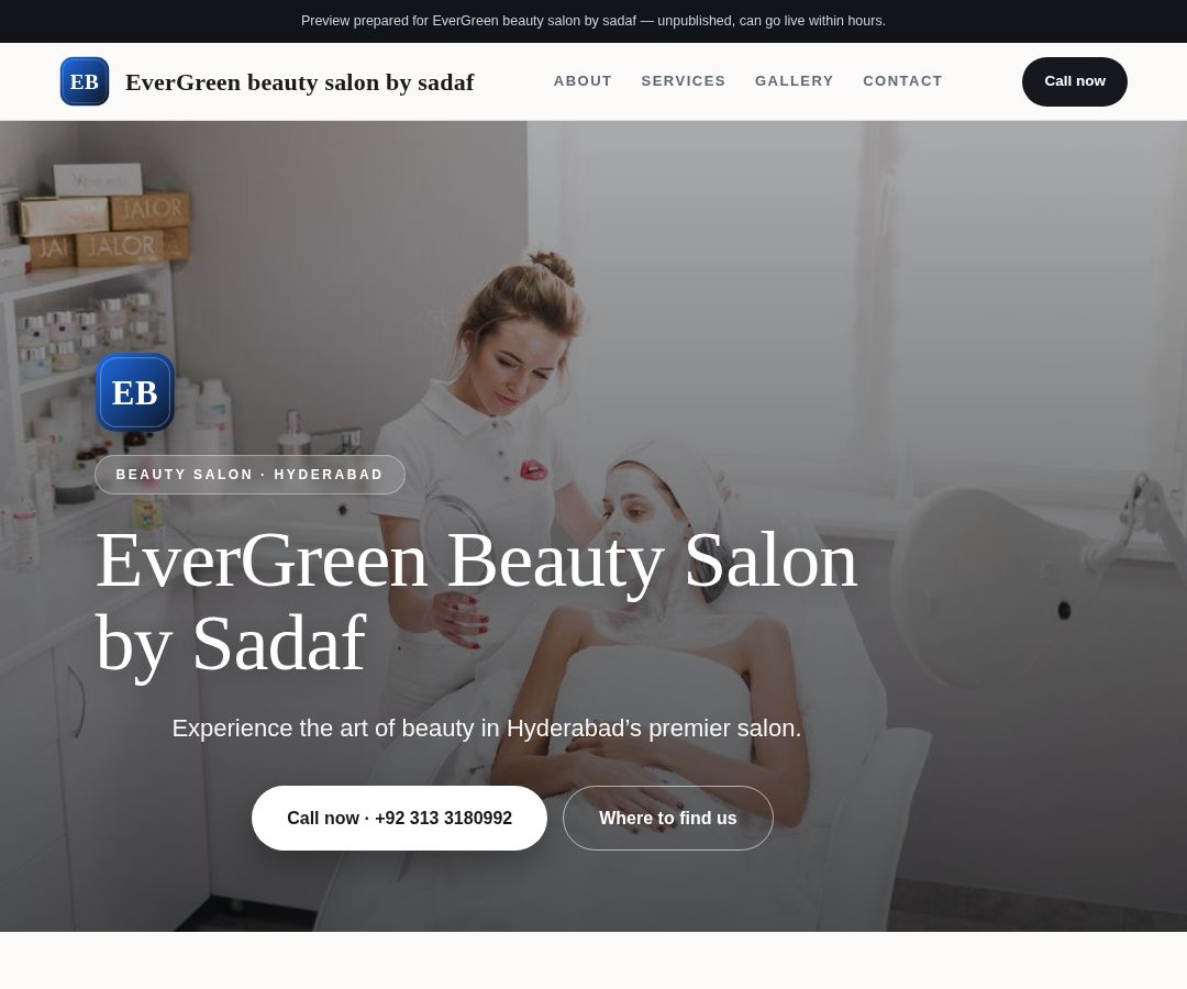 EverGreen beauty salon by sadaf