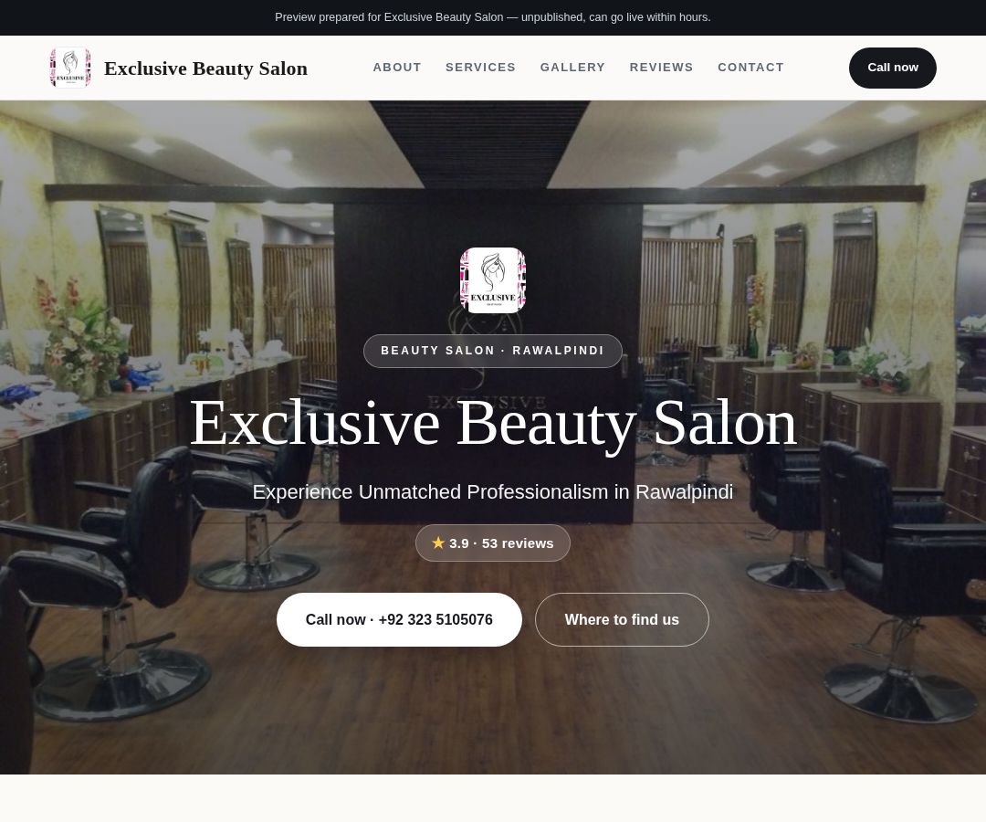 Exclusive Beauty Salon