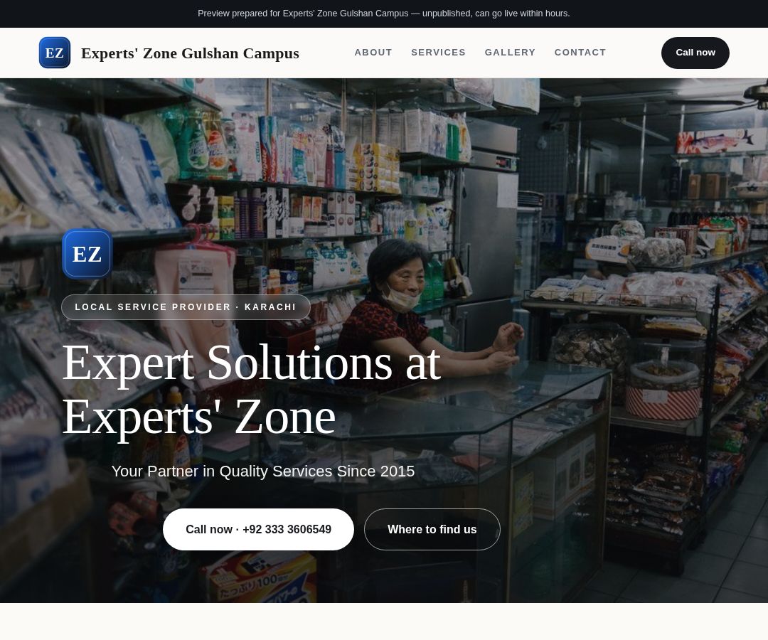 Experts' Zone Gulshan Campus