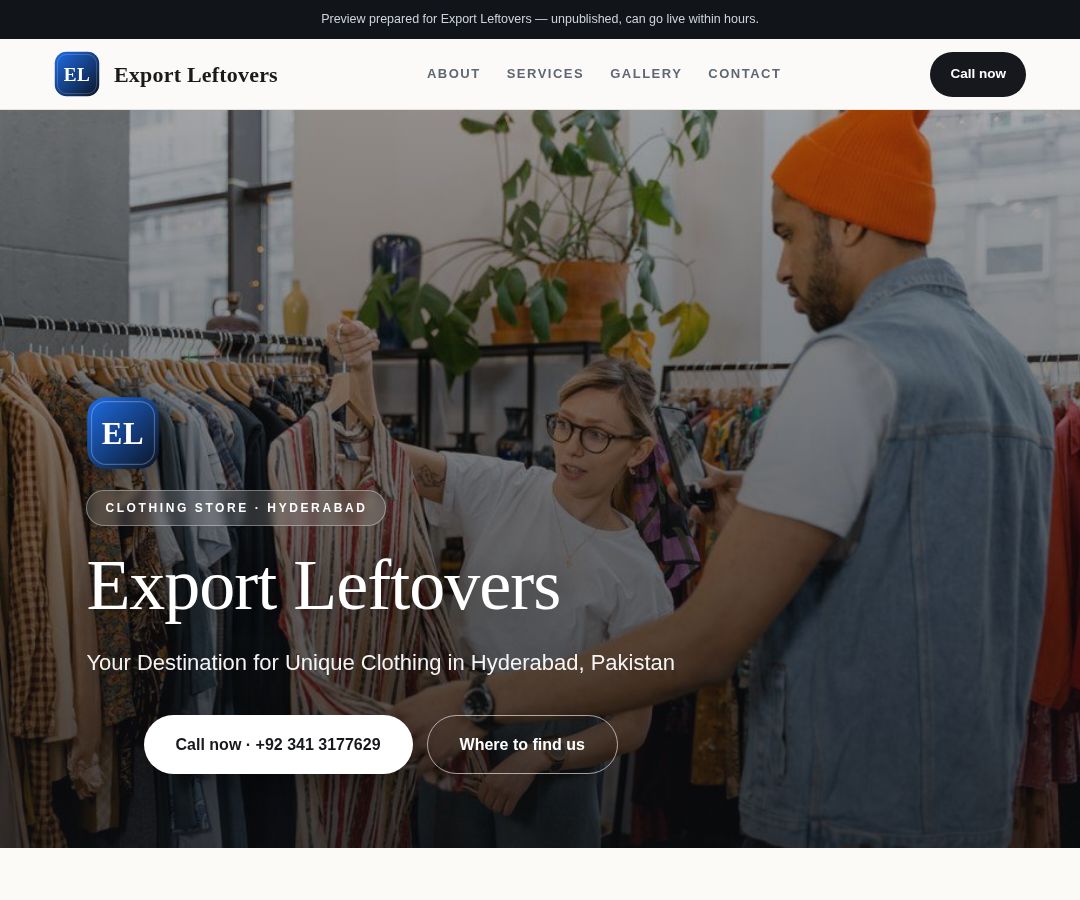 Export Leftovers