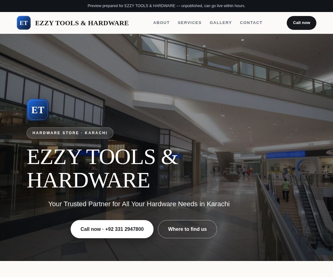 EZZY TOOLS & HARDWARE
