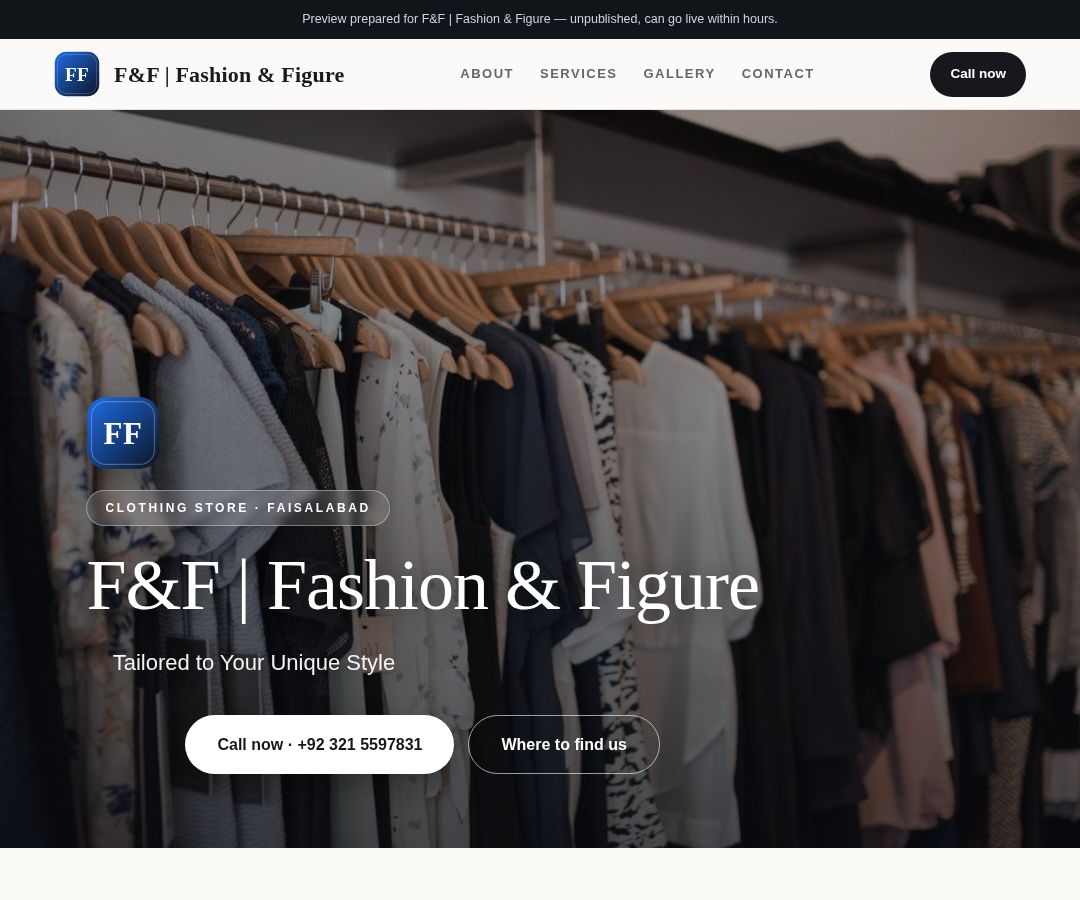 F&F | Fashion & Figure
