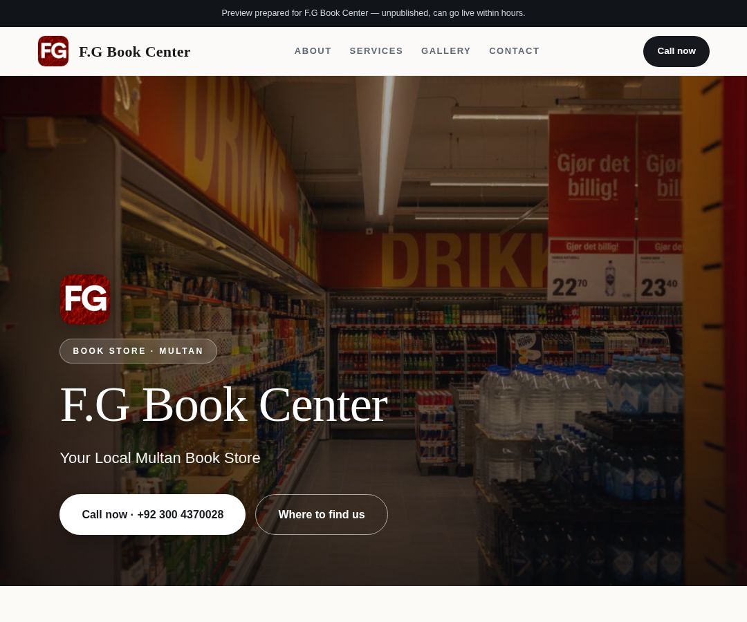 F.G Book Center