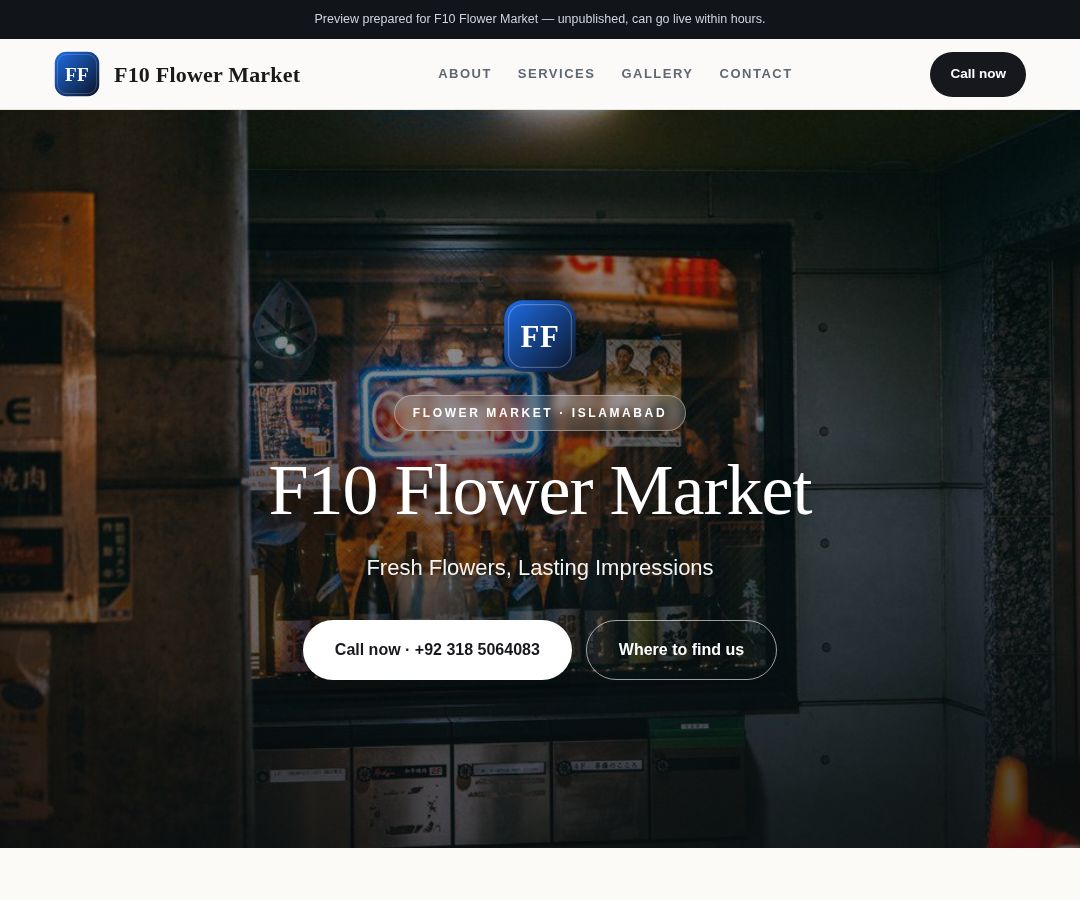 F10 Flower Market