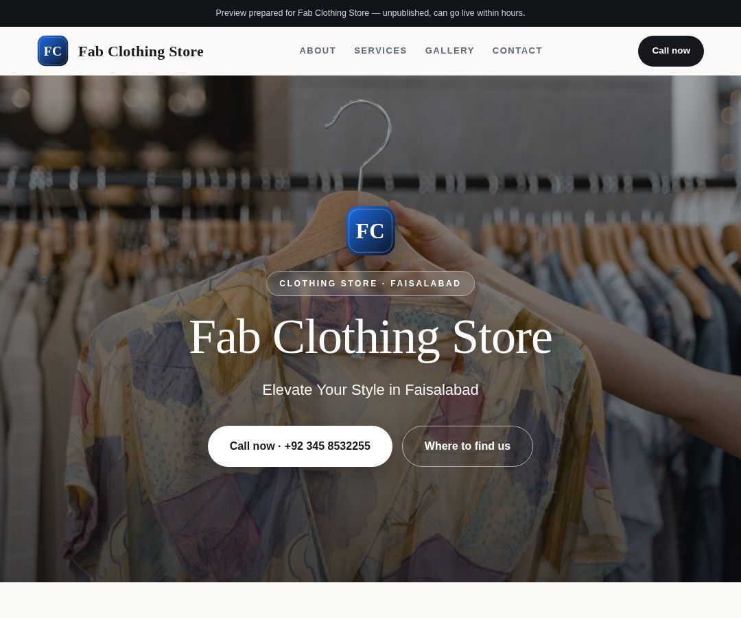 Fab Clothing Store