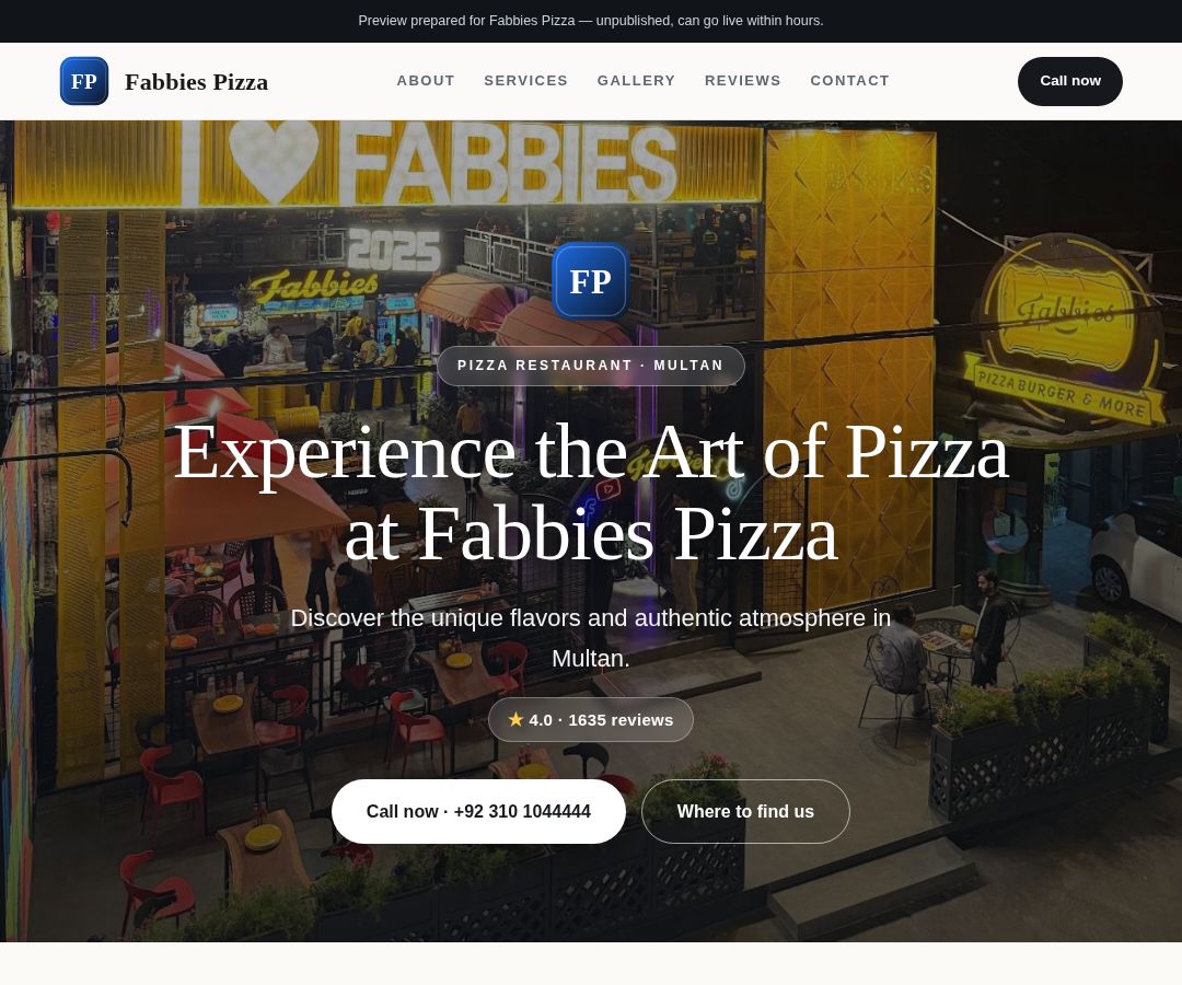 Fabbies Pizza